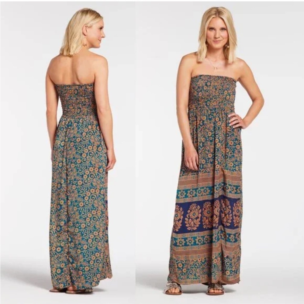 RAGA Multicolor Strapless Maxi Dress